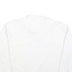 KARL KANI Mens White 1/4 Zip Sweatshirt M Cotton Blend Casual