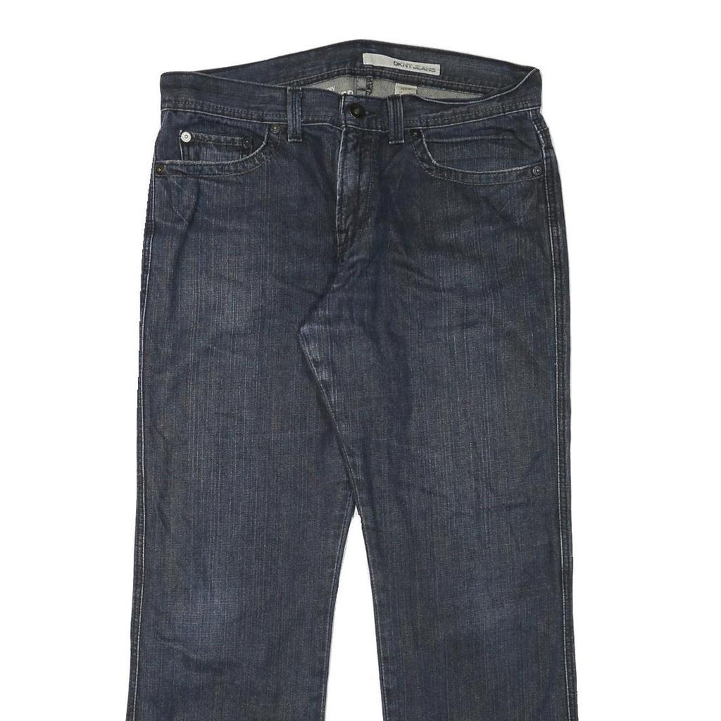 DKNY Mens Jeans Blue Regular Straight Denim Medium W34 L30 Classic Cotton Blend