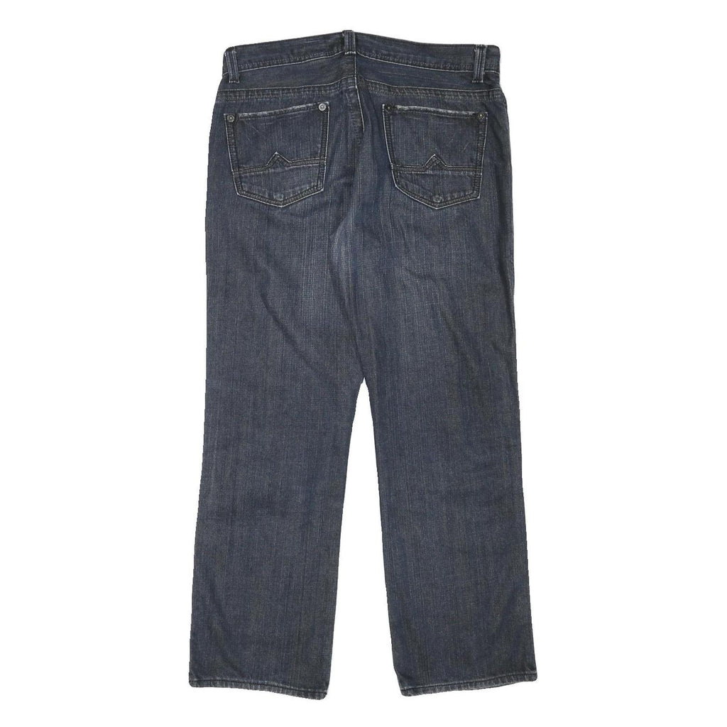 DKNY Mens Jeans Blue Regular Straight Denim Medium W34 L30 Classic Cotton Blend