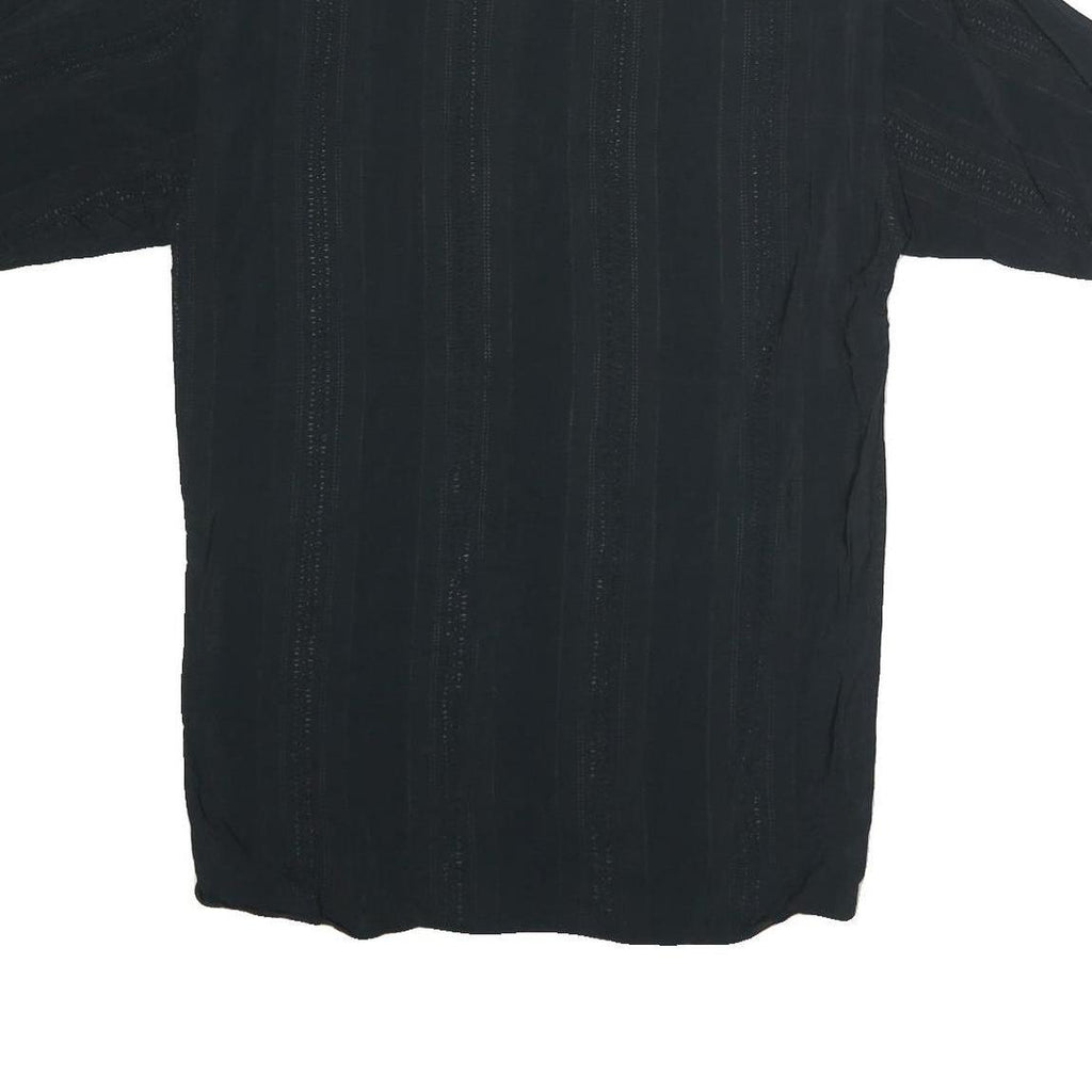 COBER & HUBER Mens Black Cotton Blend Shirt M Casual Button Shirt
