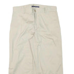 POLO SPORT RALPH LAUREN Womens Cotton Blend Beige Relaxed Straight Trousers W30