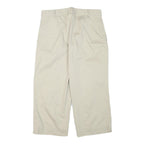 POLO SPORT RALPH LAUREN Womens Cotton Blend Beige Relaxed Straight Trousers W30