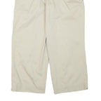 POLO SPORT RALPH LAUREN Womens Cotton Blend Beige Relaxed Straight Trousers W30