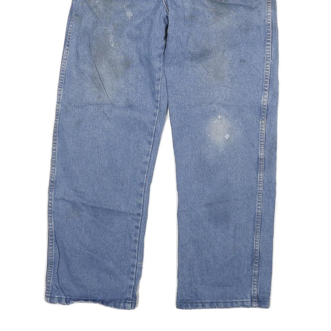 DICKIES Mens Jeans Blue Regular Straight Denim Medium W34 L28 Workwear Casual