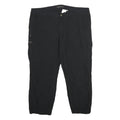 EDMONTE ACTIVE Mens Black Relaxed Cargo Trousers W38 L27 Zip Polyamide Blend