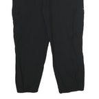 EDMONTE ACTIVE Mens Black Relaxed Cargo Trousers W38 L27 Zip Polyamide Blend