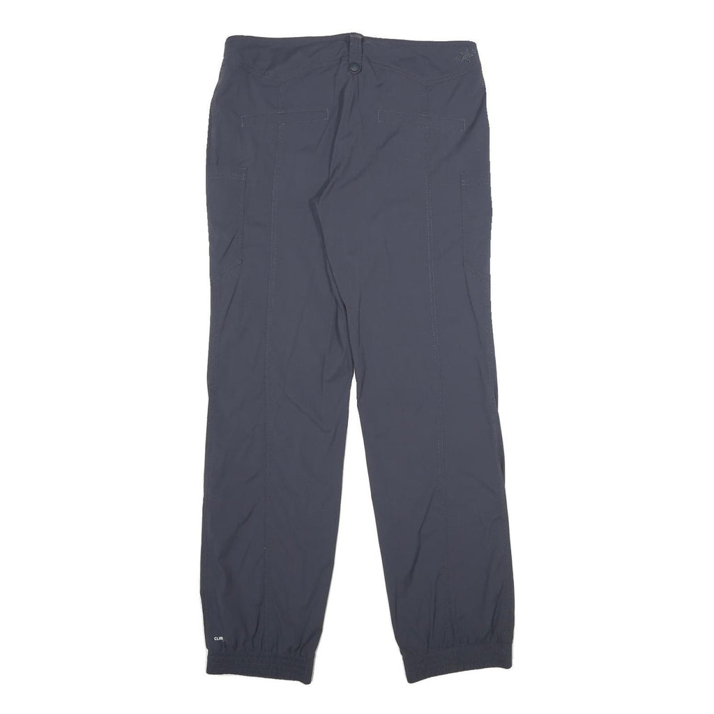 ADIDAS Womens Polyamide Blend Black Regular Straight Trousers W32 L32 Sportswear