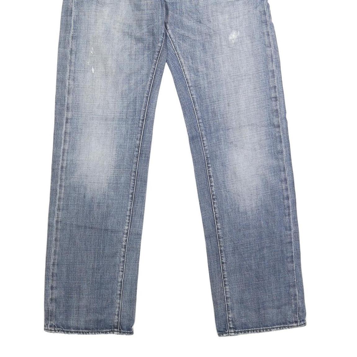 ENERGIE Womens Jeans Blue Regular Straight Denim Light W32 L33 Button Closure