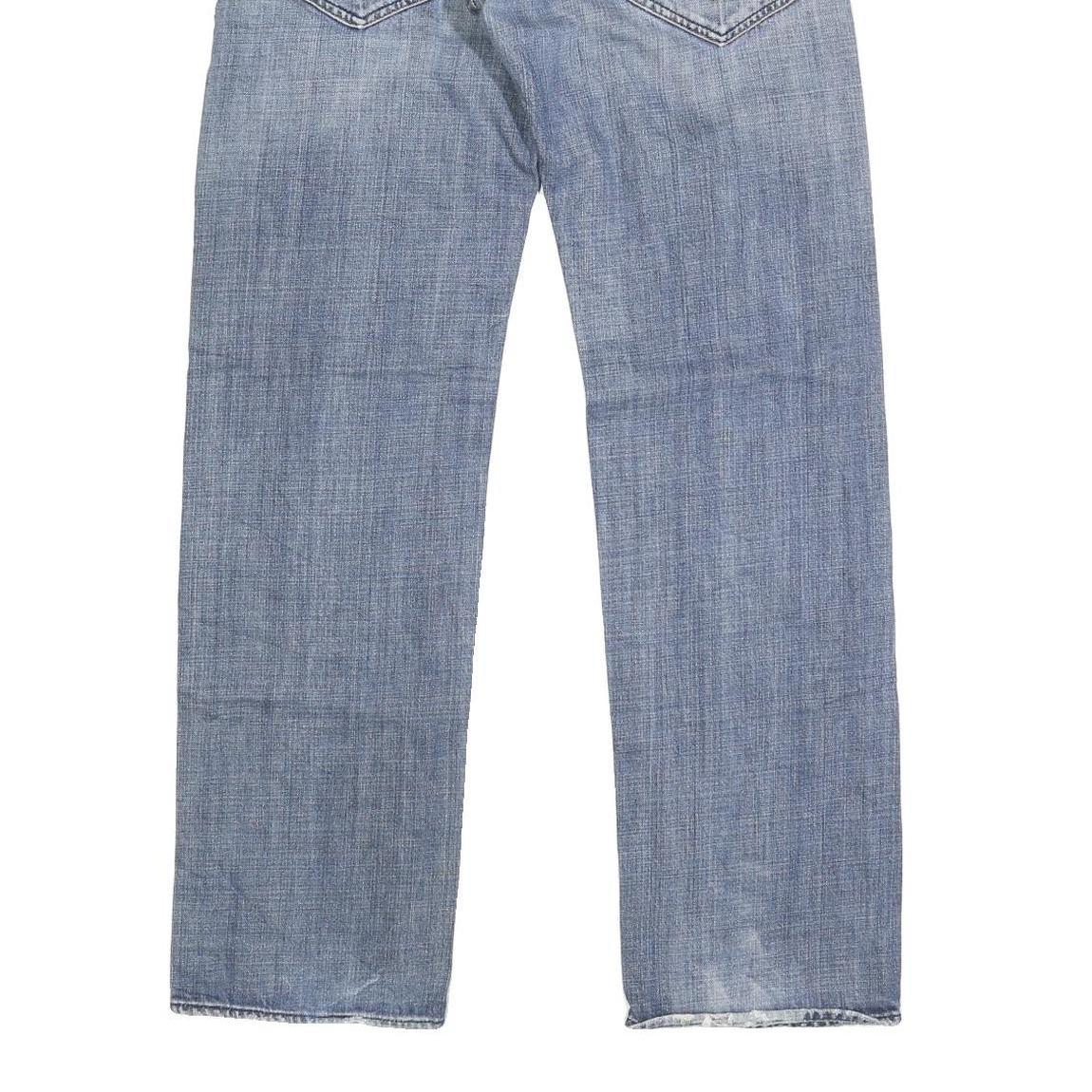 ENERGIE Womens Jeans Blue Regular Straight Denim Light W32 L33 Button Closure