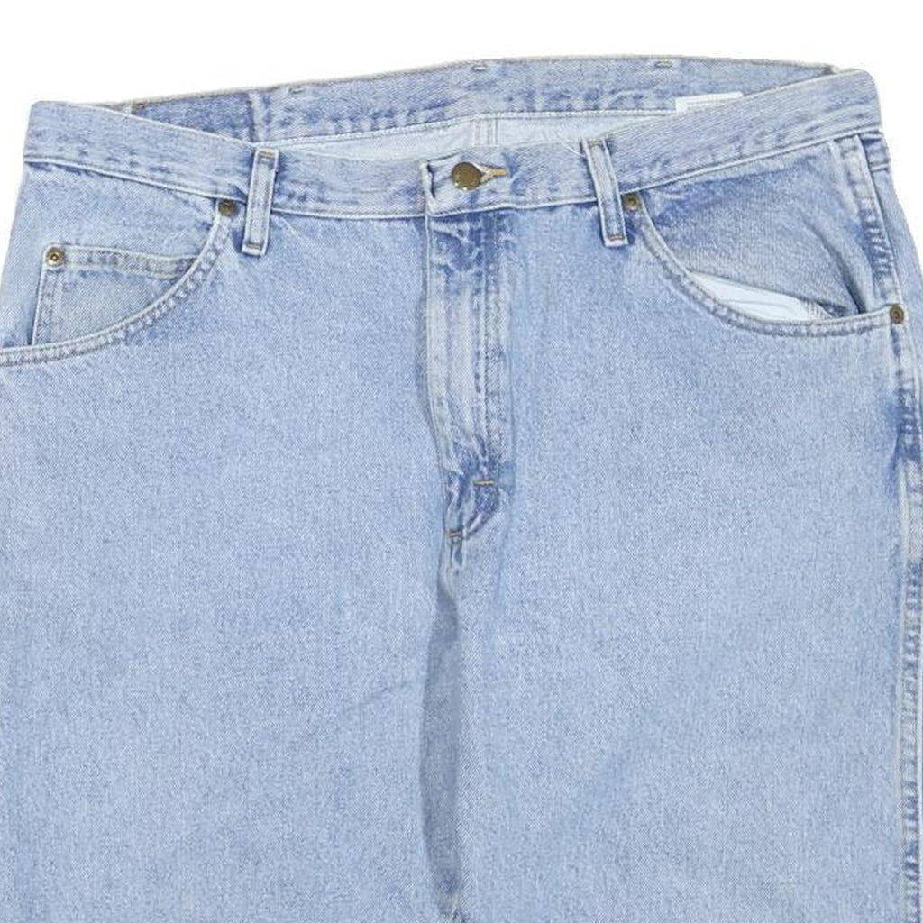WRANGLER Mens Light Blue Denim Casual Shorts XL W38 Classic Cotton Blend