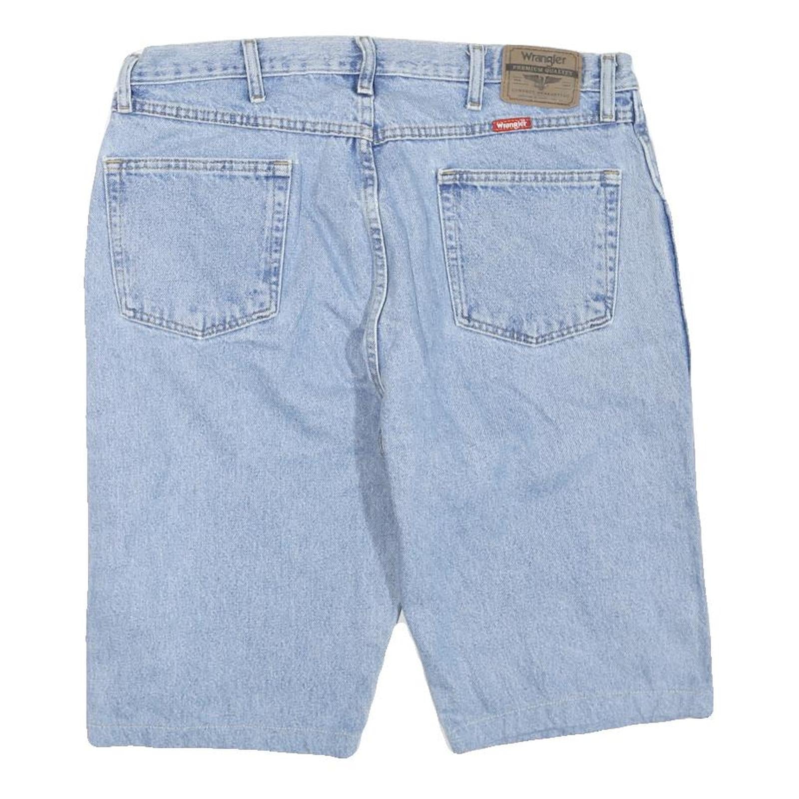 WRANGLER Mens Light Blue Denim Casual Shorts XL W38 Classic Cotton Blend