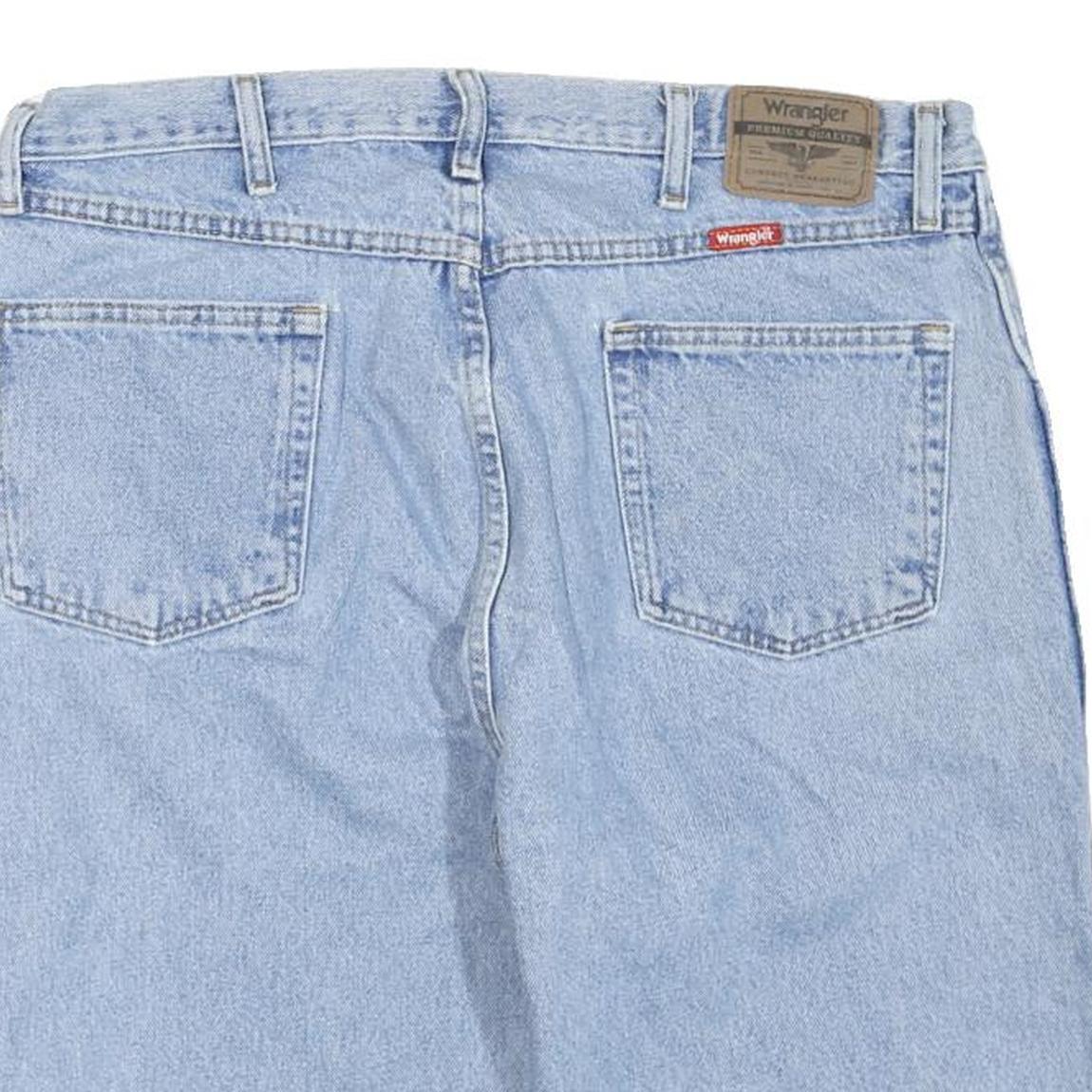 WRANGLER Mens Light Blue Denim Casual Shorts XL W38 Classic Cotton Blend