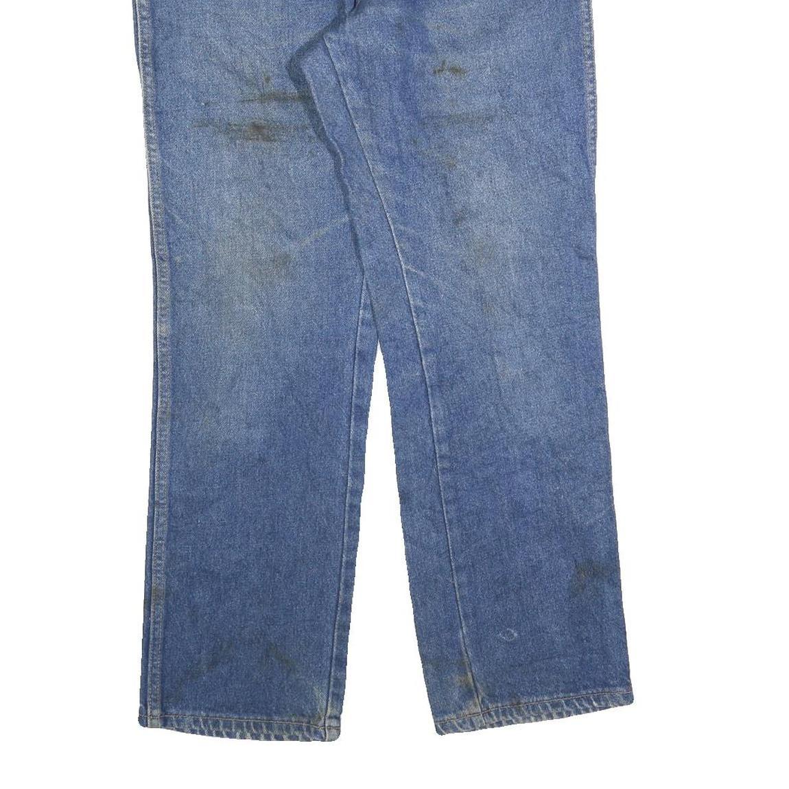 DICKIES Mens Relaxed Blue Denim Jeans W32 L30 Cotton Blend Zip Pockets Casual