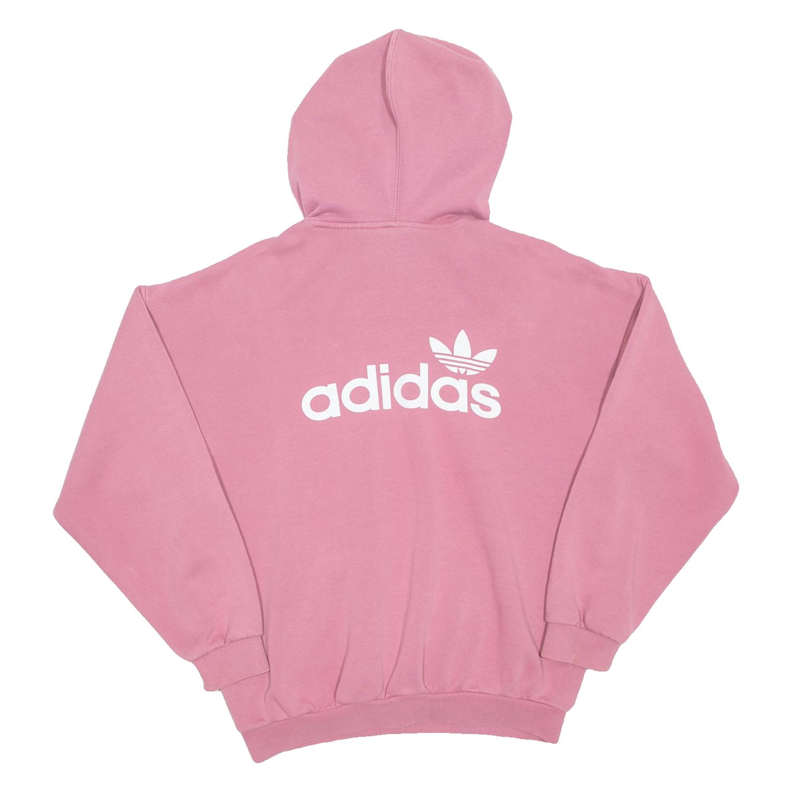 ADIDAS Oversized Womens Pink Hoodie Pullover UK 6