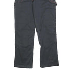 DICKIES Mens Cotton Blend Black Relaxed Straight Trousers W34 L32 Workwear