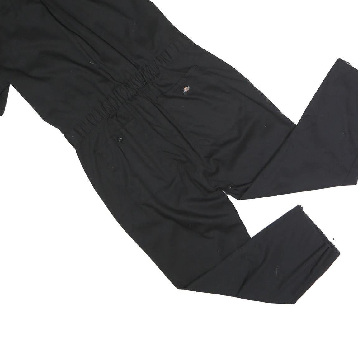 DICKIES Mens Black Cotton Blend Dungarees Regular Fit Short Sleeve M W34 L25