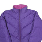 EMS Womens Purple & Pink Puffer Jacket S Nylon Zip Outdoor Warm