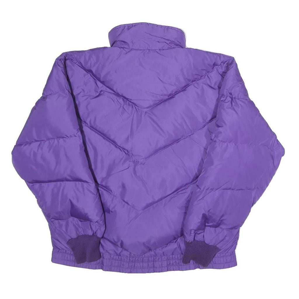 EMS Womens Purple & Pink Puffer Jacket S Nylon Zip Outdoor Warm
