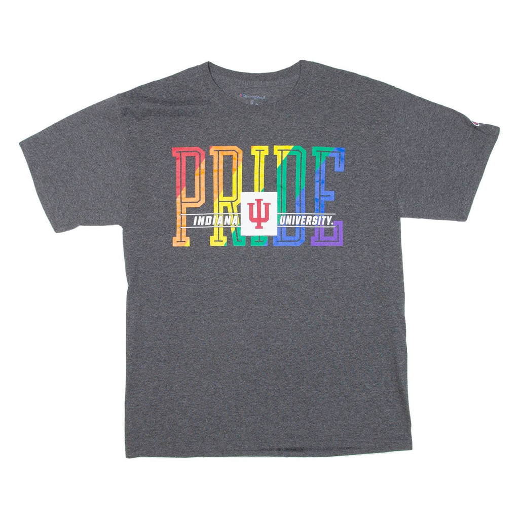 CHAMPION Pride Indiana University Mens T-Shirt Grey USA M
