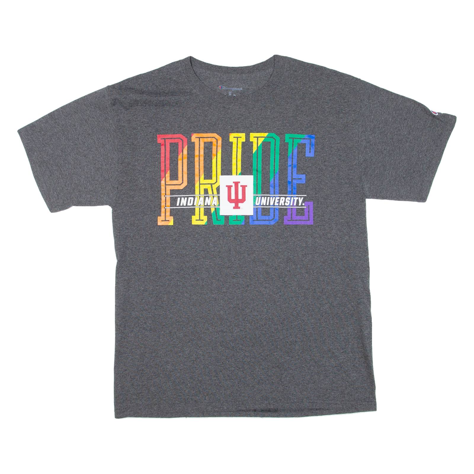 CHAMPION Pride Indiana University Mens T-Shirt Grey USA M