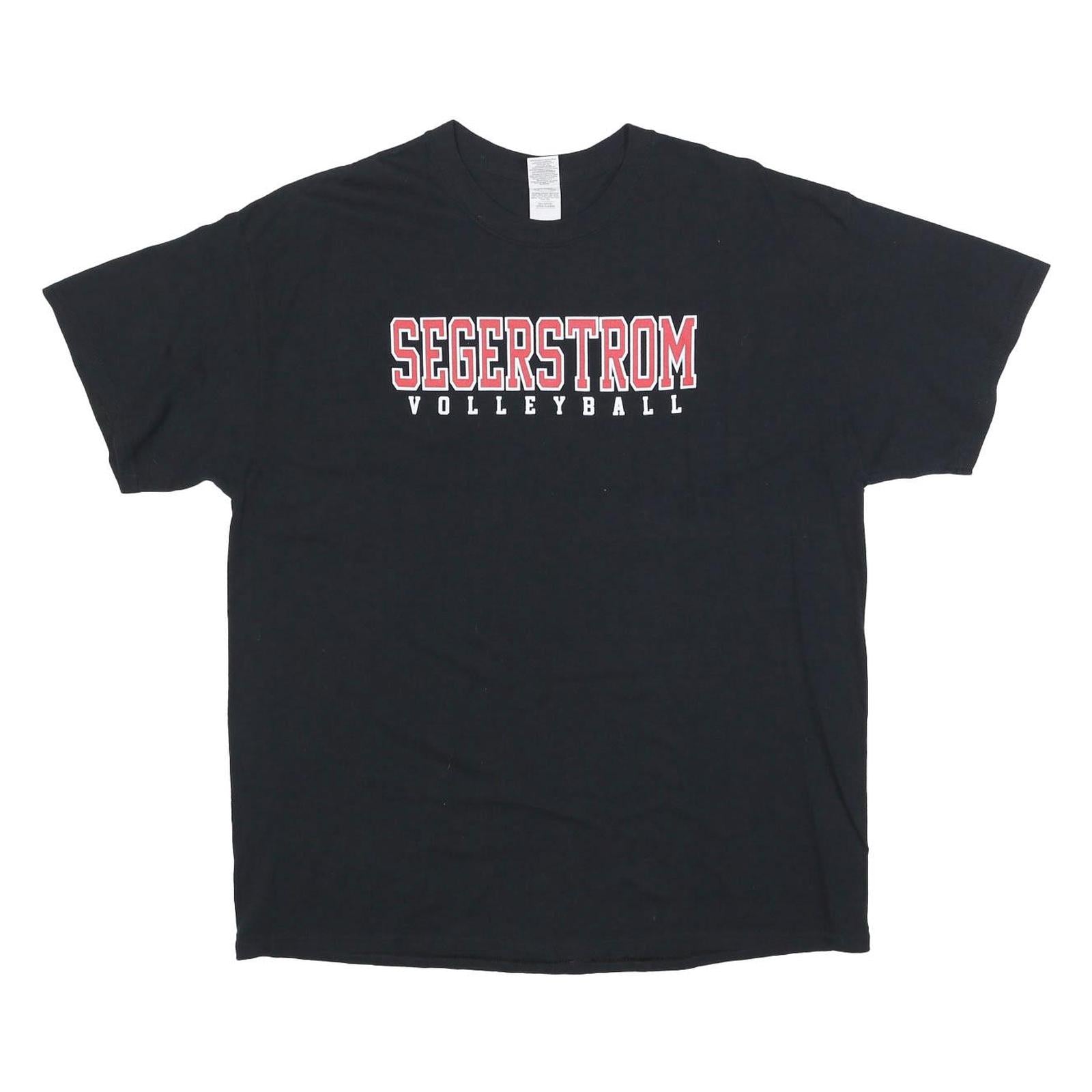 GILDAN Mens Black Segerstrom Volleyball Graphic T-Shirt XL Short Sleeve Crew