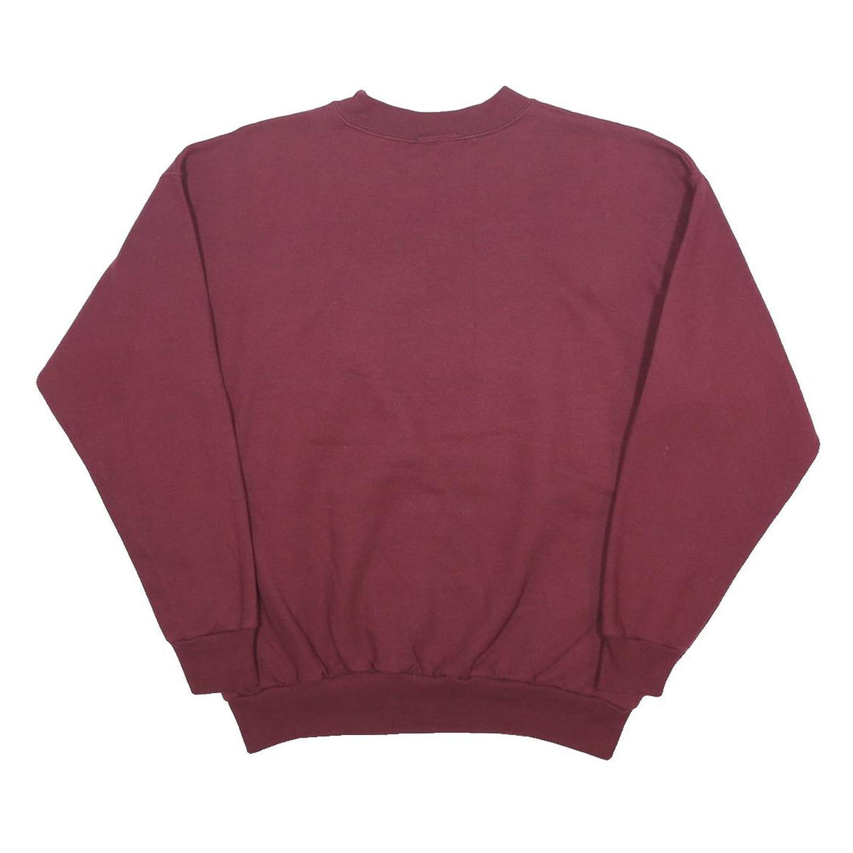 M&C SPORT Mens Maroon Limited Edition Grandpa Crew Neck M Cotton Blend