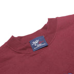 M&C SPORT Mens Maroon Limited Edition Grandpa Crew Neck M Cotton Blend