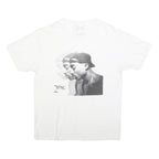 2PAC Mens White Graphic T-Shirt L Short Sleeve Crew Neck Cotton Blend