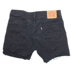 LEVI'S 502 Womens Denim Shorts Black L W34