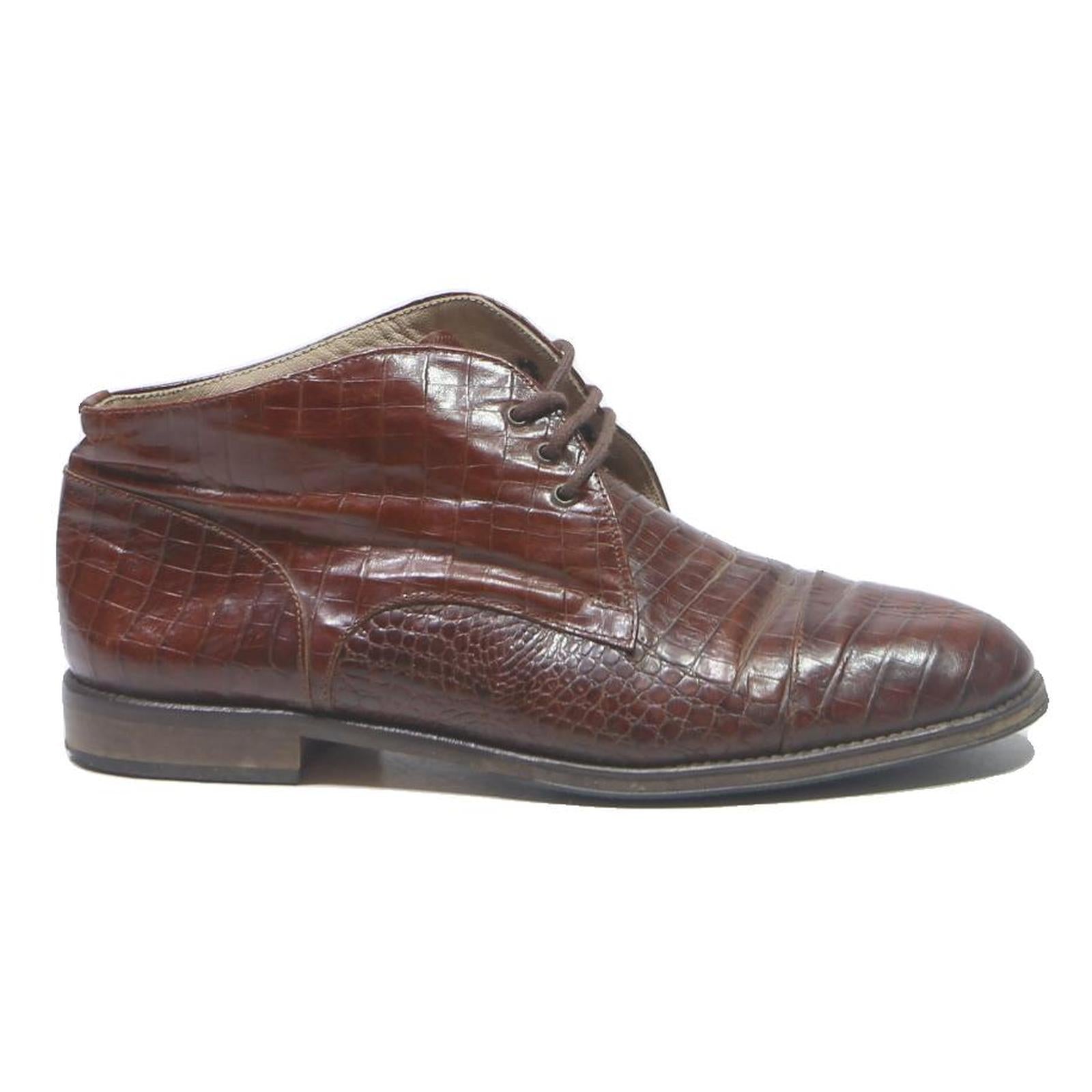 BALLY Womens Brown Leather Ankle Boots UK 5 Classic Dress Shoes