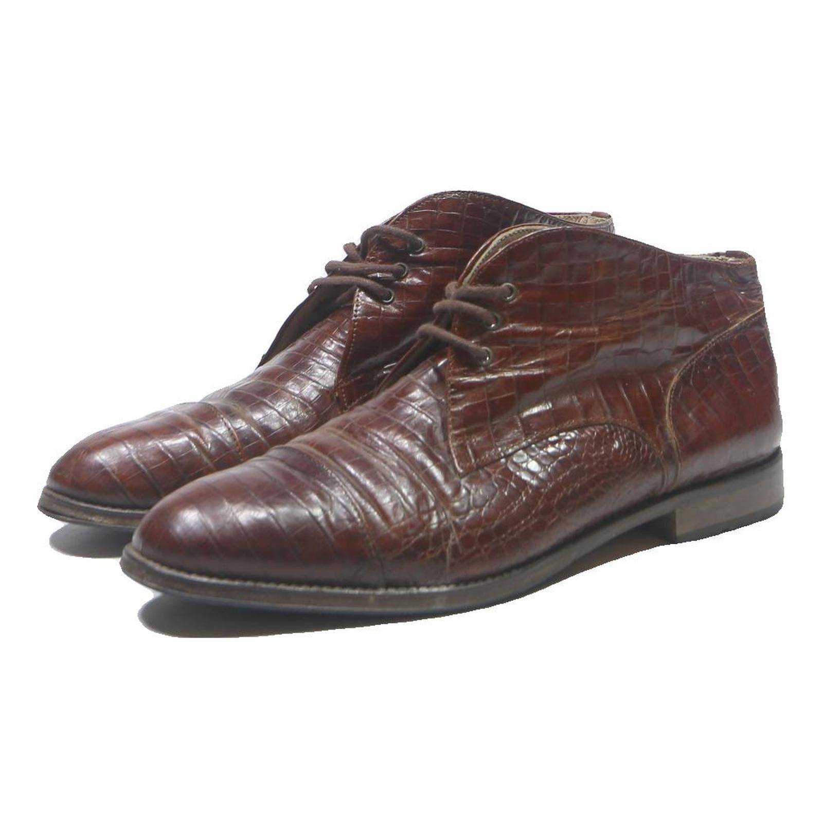 BALLY Womens Brown Leather Ankle Boots UK 5 Classic Dress Shoes