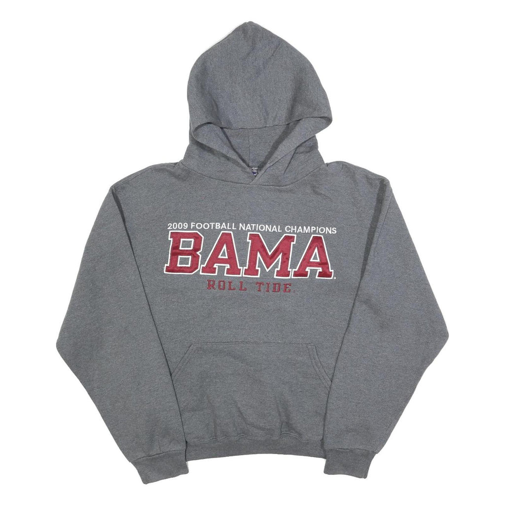 RUSSELL ATHLETIC Mens Grey Bama Football National Champions Hoodie S Cotton