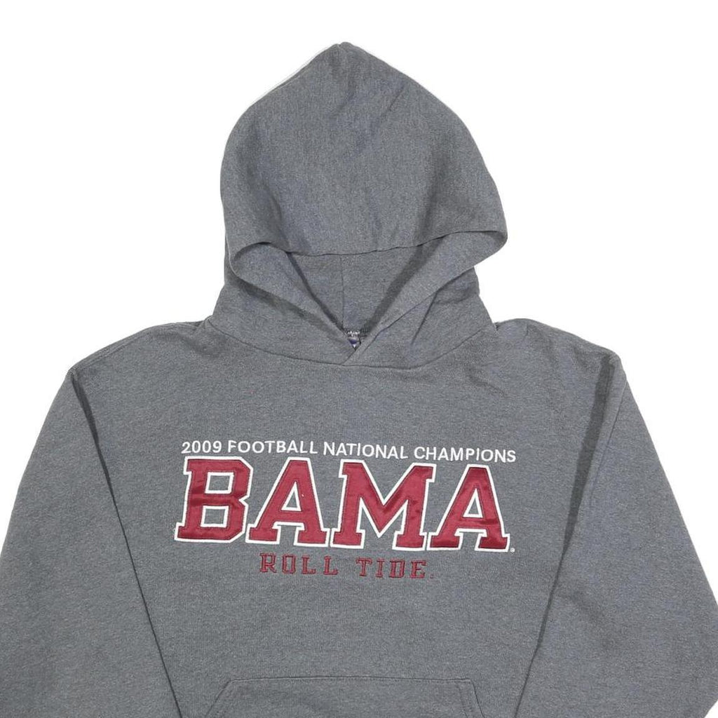 RUSSELL ATHLETIC Mens Grey Bama Football National Champions Hoodie S Cotton