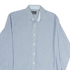 NAUTICA Mens Blue Check Shirt L Cotton Casual Long Sleeve Button Shirt