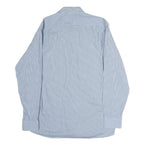 NAUTICA Mens Blue Check Shirt L Cotton Casual Long Sleeve Button Shirt