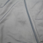 ADIDAS Mens Grey & Blue Track Jacket S Polyester Zip Sportswear