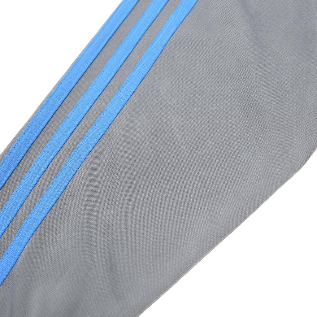 ADIDAS Mens Grey & Blue Track Jacket S Polyester Zip Sportswear