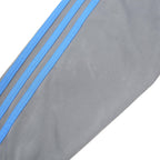 ADIDAS Mens Grey & Blue Track Jacket S Polyester Zip Sportswear