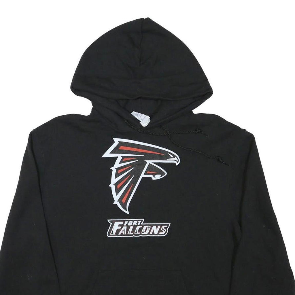 CHAMPION Mens Black Fort Falcons Hoodie M Cotton Blend Drawstring Hooded