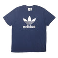 ADIDAS ORIGINALS Mens Blue Graphic T-Shirt L Short Sleeve Crew Neck Casual