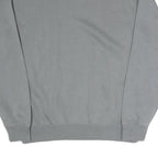 NIKE Mens Grey Crew Neck S Sweatshirt Cotton Blend Logo Pullover Casual