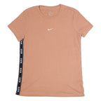 NIKE Womens T-Shirt Pink Crew Neck XS