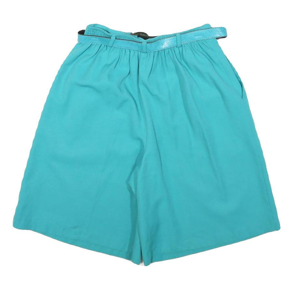 CRISTIN STEVENS Womens Shorts Blue Casual S W24 Summer Belted Relaxed Fit