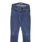 LEVI'S 711 Womens Slim Blue Denim Medium Wash Stretch W24 L27 Skinny Jeans