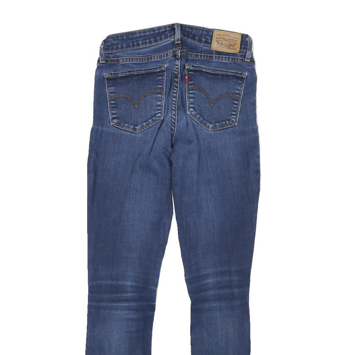 LEVI'S 711 Womens Slim Blue Denim Medium Wash Stretch W24 L27 Skinny Jeans