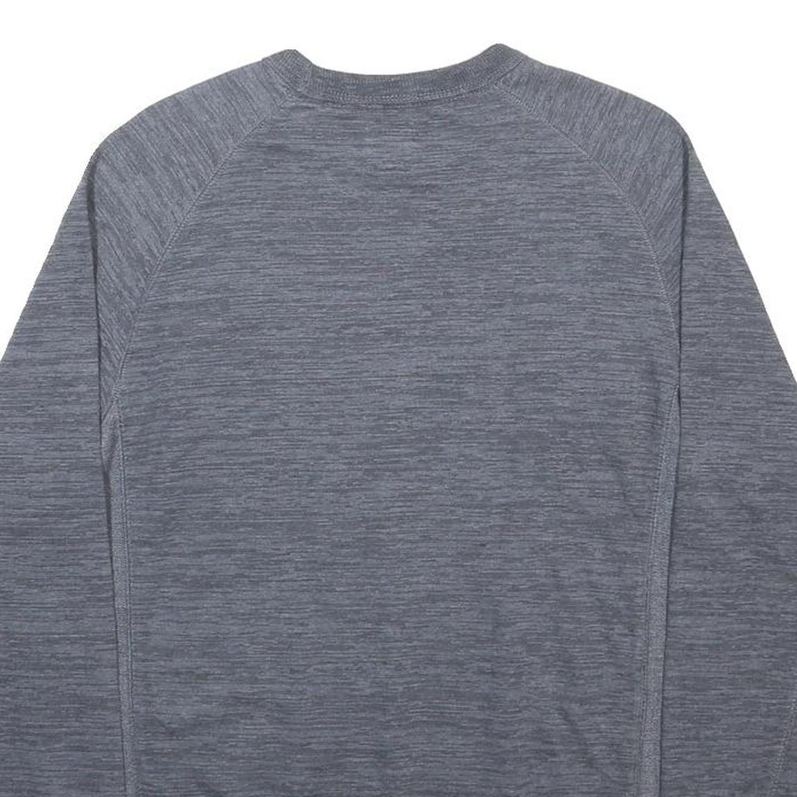 CHAMPION Mens Grey Cotton Blend Crew Neck M Sweatshirt Classic Logo Pullover