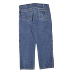 DICKIES Mens Jeans Blue Regular Straight Denim Medium W38 L28 Workwear Zip