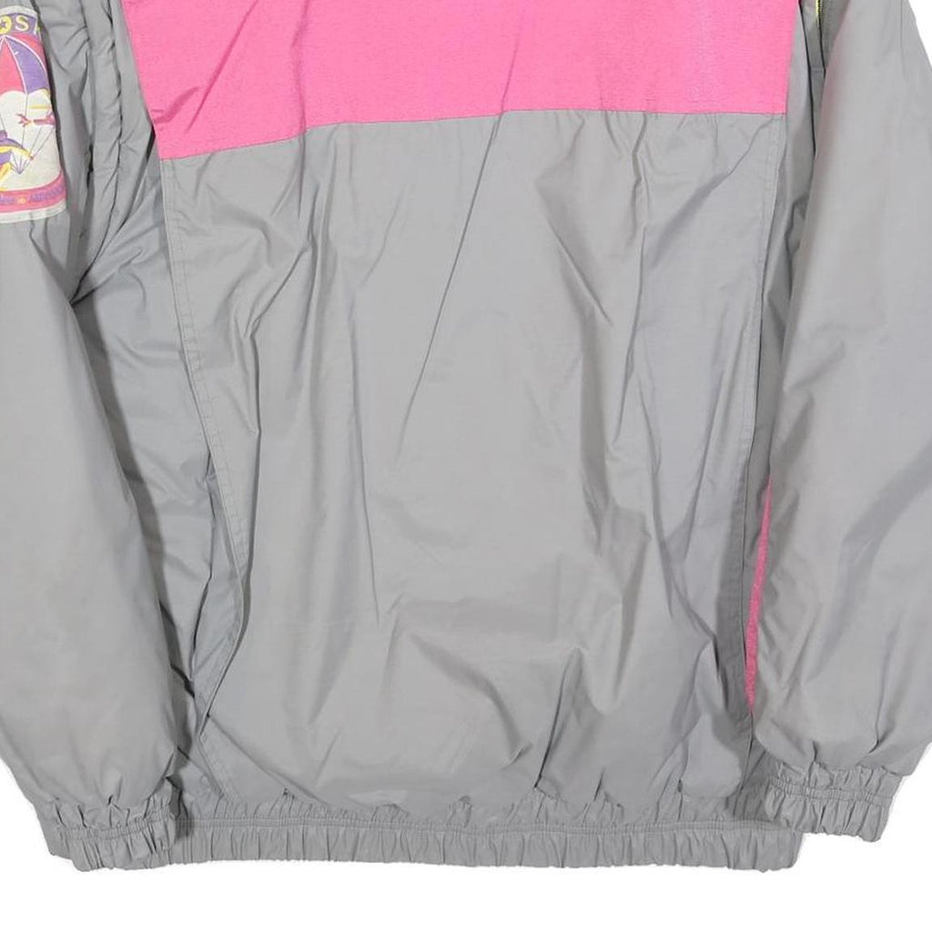 K2 Womens Grey & Pink Outdoor Jacket M Polyester Blend Zip Sports Patch