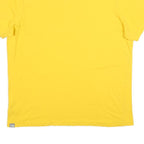 THE NORTH FACE Mens Yellow Cotton T-Shirt XL Short Sleeve Crew Neck Logo Print