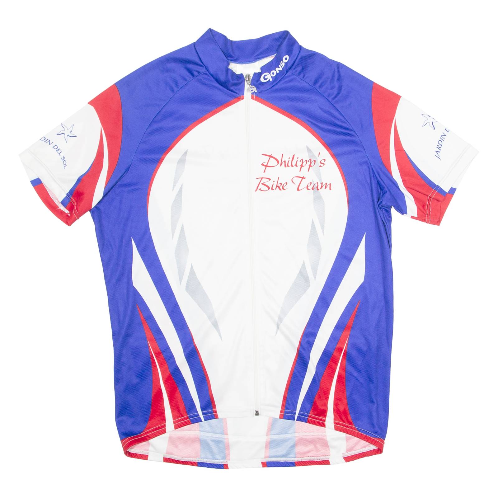GONSO Cycling Mens Jersey White 1/4 Zip L